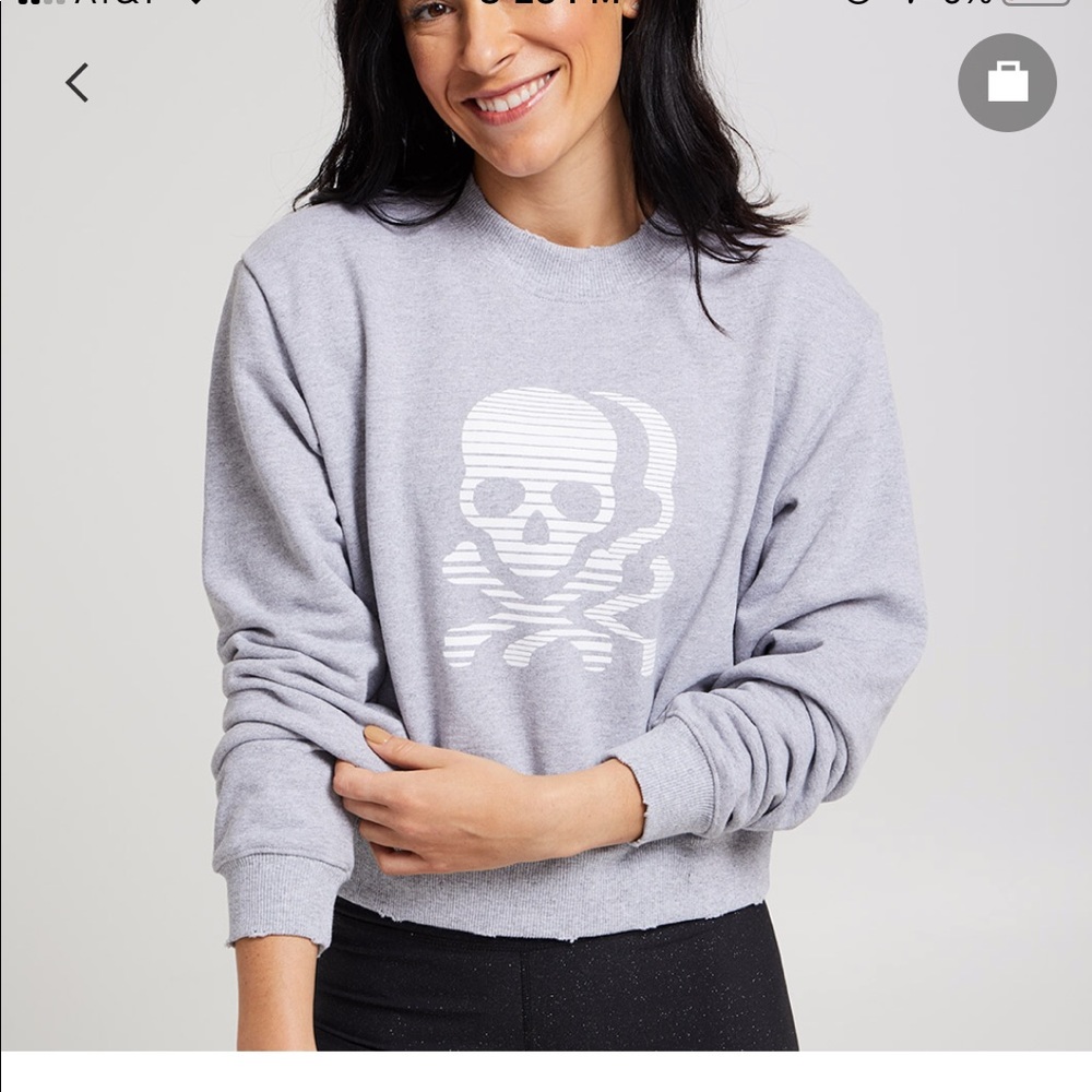 Soulcycle cropped sweatshirt